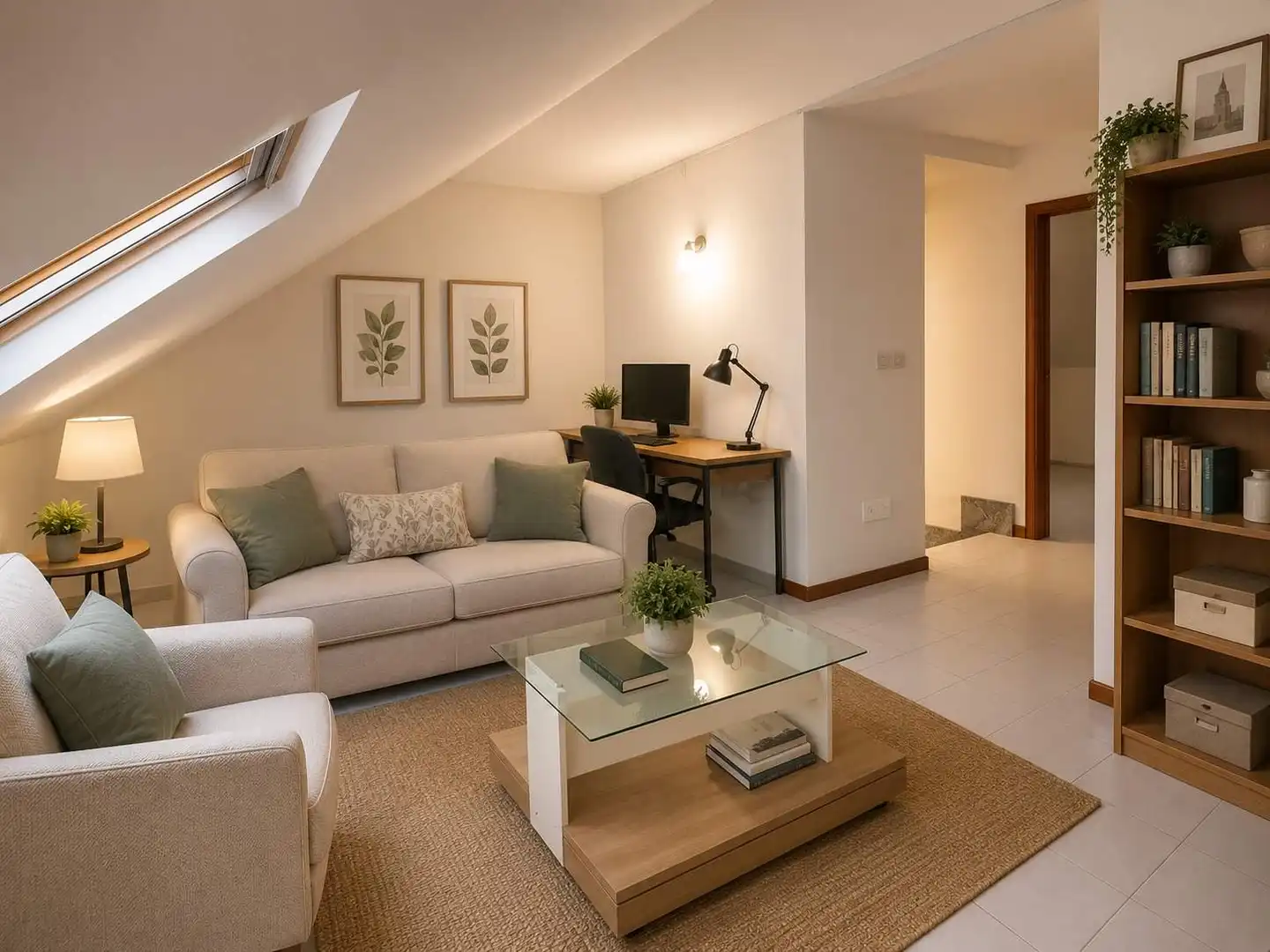 Sala de estar de Casa adosada en venta en León Capital  con Parquet