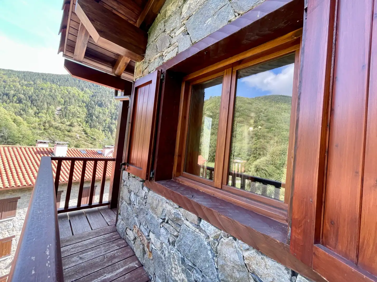 Balcony of Duplexes for sale in Setcases  with Heating, Parquet flooring and Furnished