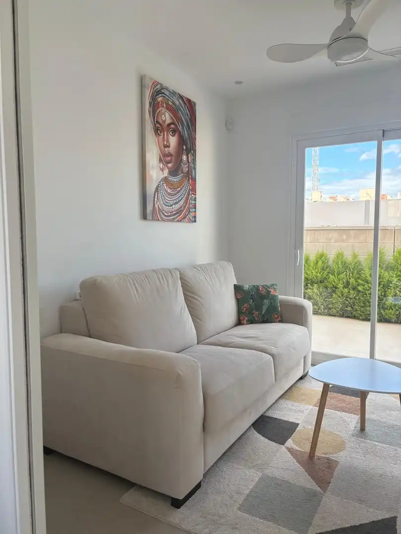 Sala de estar de Casa o chalet en venta en Pilar de la Horadada con Aire acondicionado, Calefacción y Jardín privado