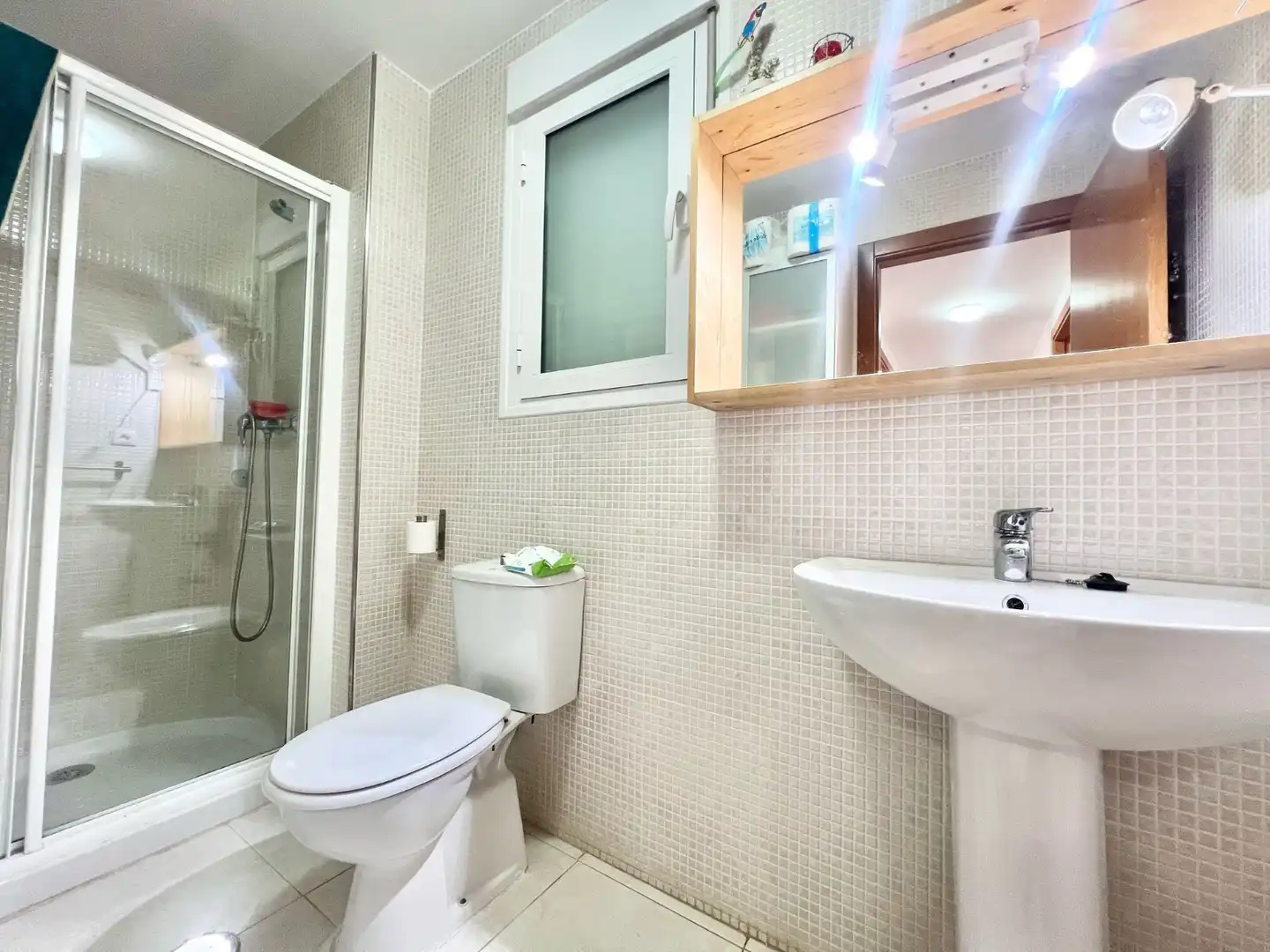 Badezimmer von Dachboden zur Miete in La Manga del Mar Menor mit Klimaanlage, Heizung und Terrasse