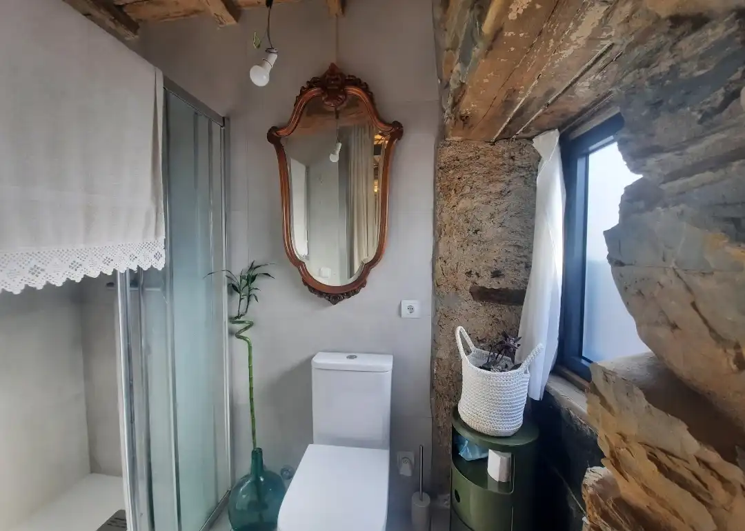 Bathroom of Country homes for sale in Cacabelos  with Furnished, Balcony and Internet