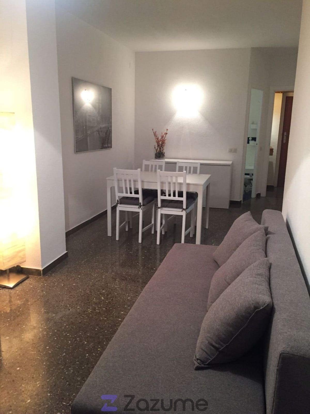 Dining room of Flat to rent in  Barcelona Capital  with Air Conditioner, Heating and Furnished
