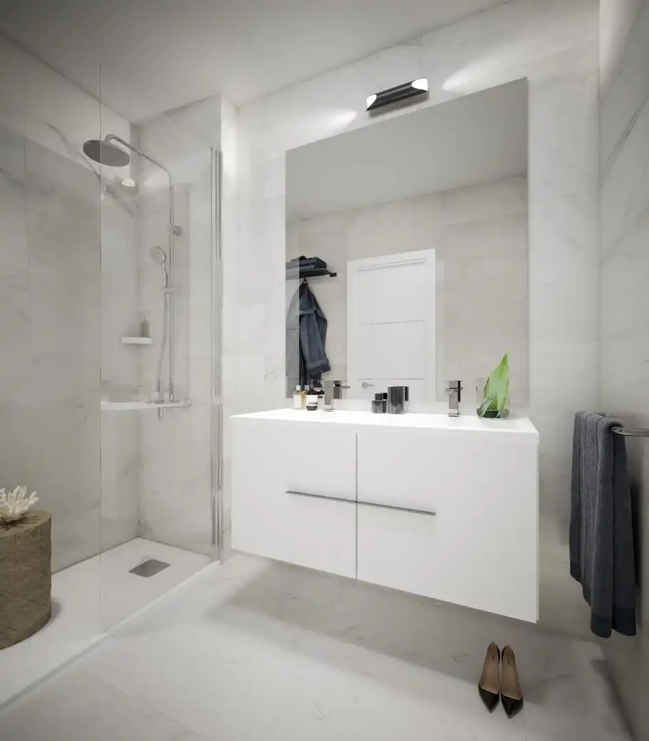 Baño de Ático en venta en Mijas con Aire acondicionado, Calefacción y Jardín privado