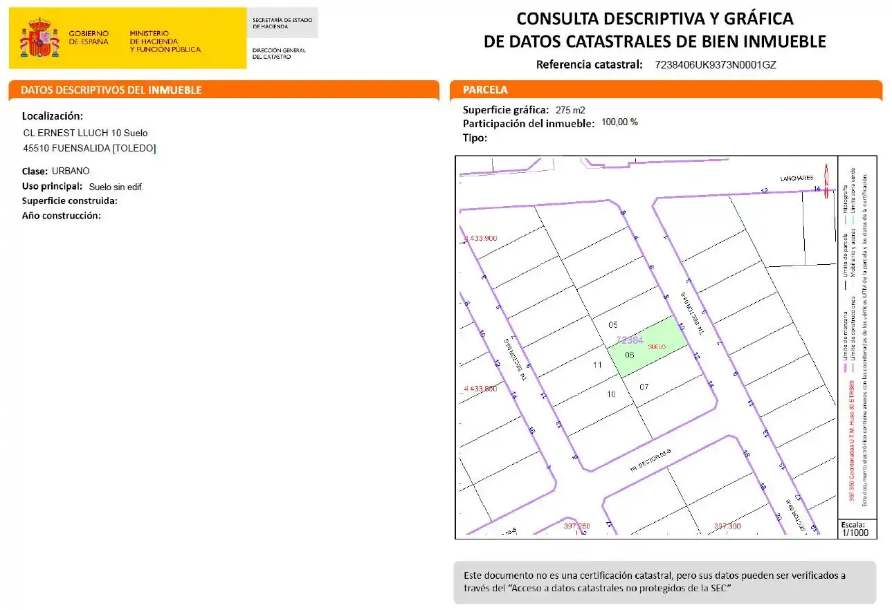 Terreny residencial en venda a Fuensalida, imagen 3