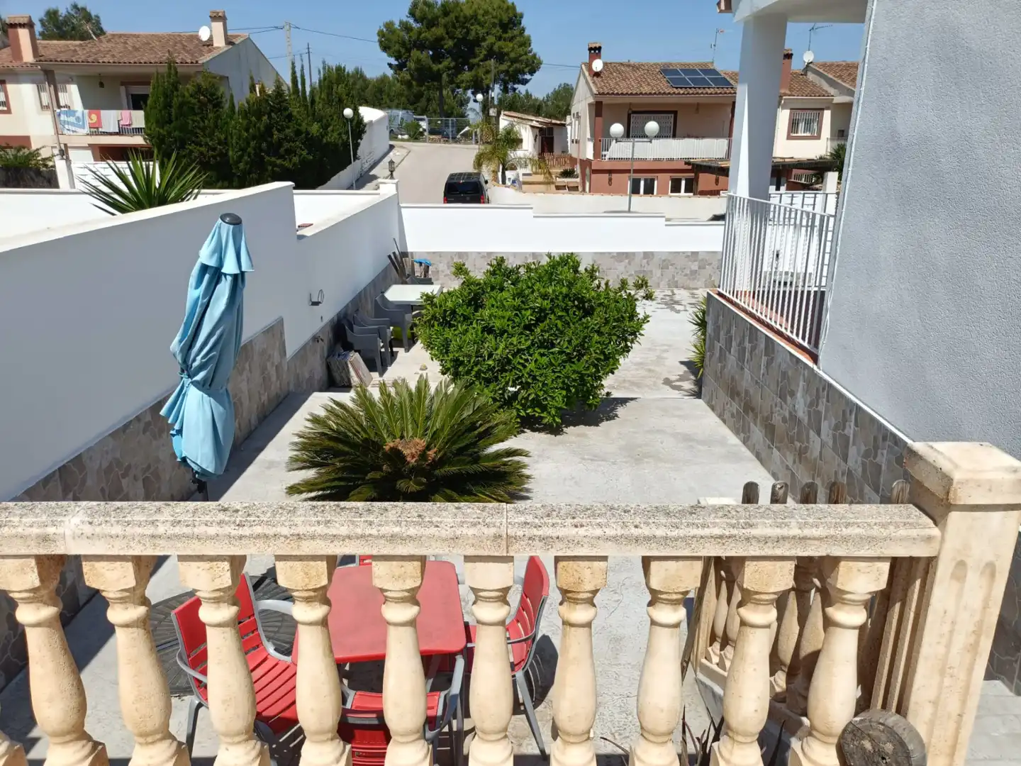 Terrassa de Casa adosada de lloguer en Montserrat amb Calefacció, Jardí privat i Parquet