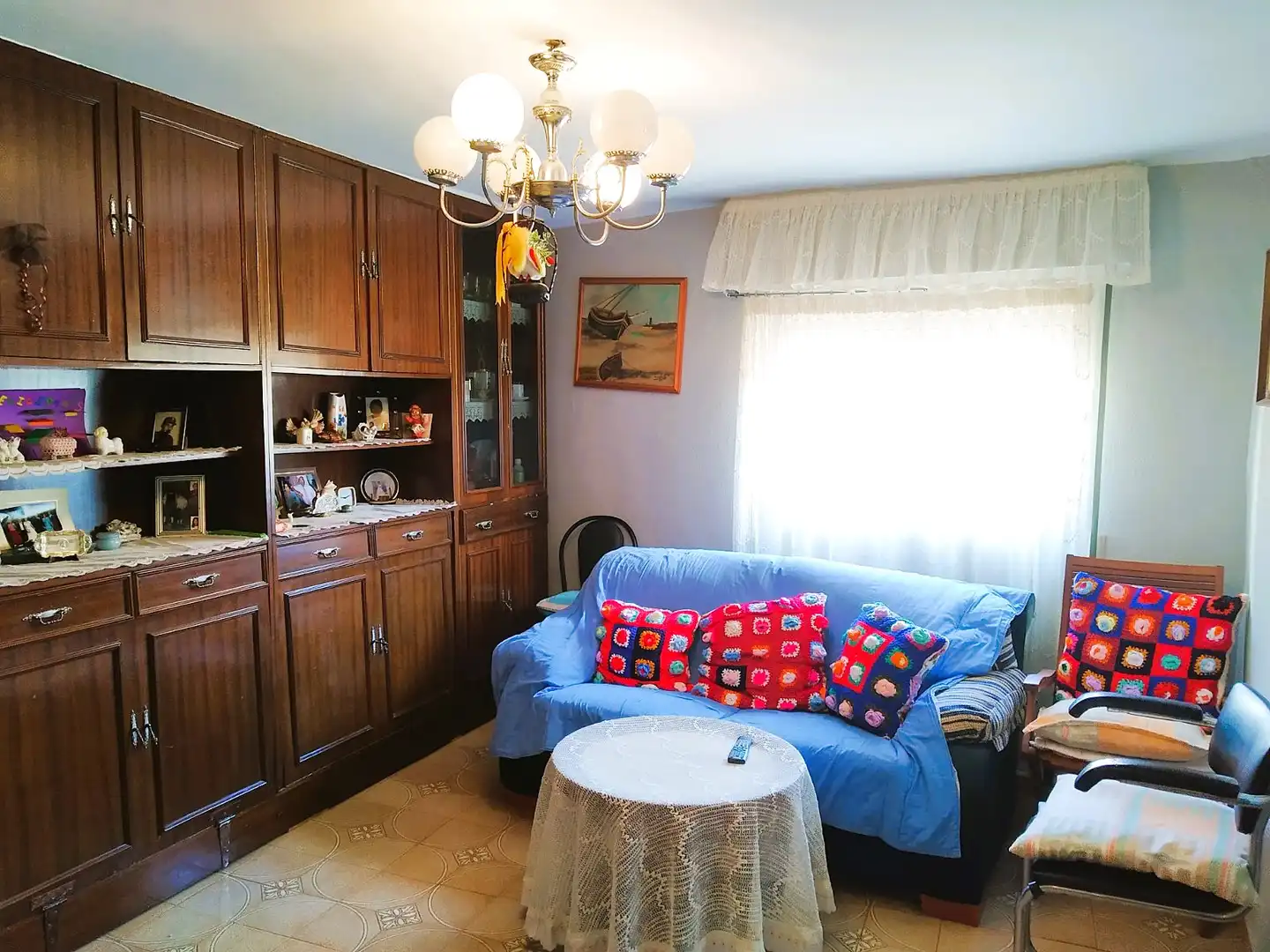 Sala de estar de Casa o chalet en venta en Santa Eulalia Bajera con Calefacción, Terraza y Trastero