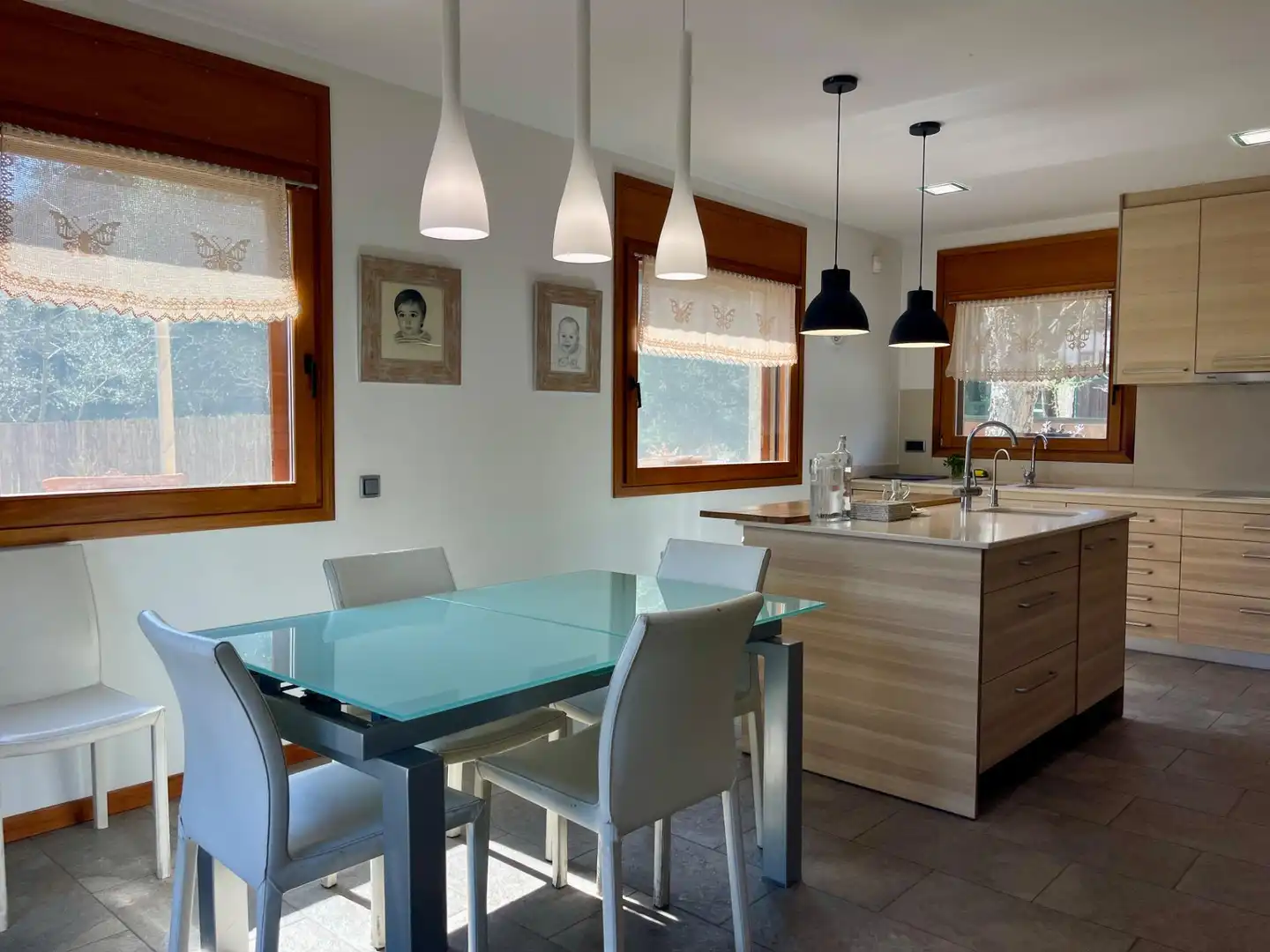 Kitchen of Houses for sale in Sant Antoni de Vilamajor  with Air Conditioner, Heating and Private garden