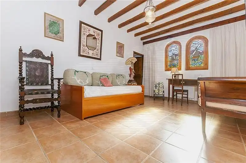 Sala de estar de Finca rústica en venta en  Palma de Mallorca con Calefacción, Jardín privado y Terraza