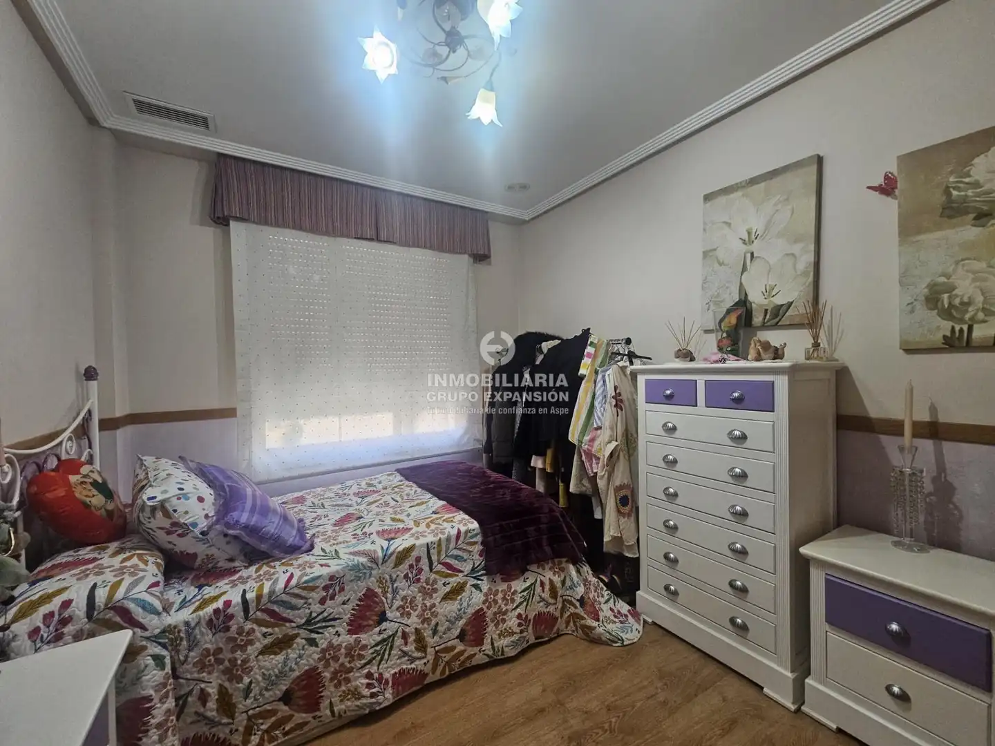Schlafzimmer von Wohnung zum Verkauf in Aspe mit Klimaanlage, Heizung und Privatgarten