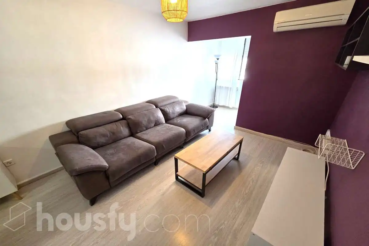 Wohnzimmer von Wohnung zur Miete in Madrid mit Klimaanlage, Heizung und Möbliert