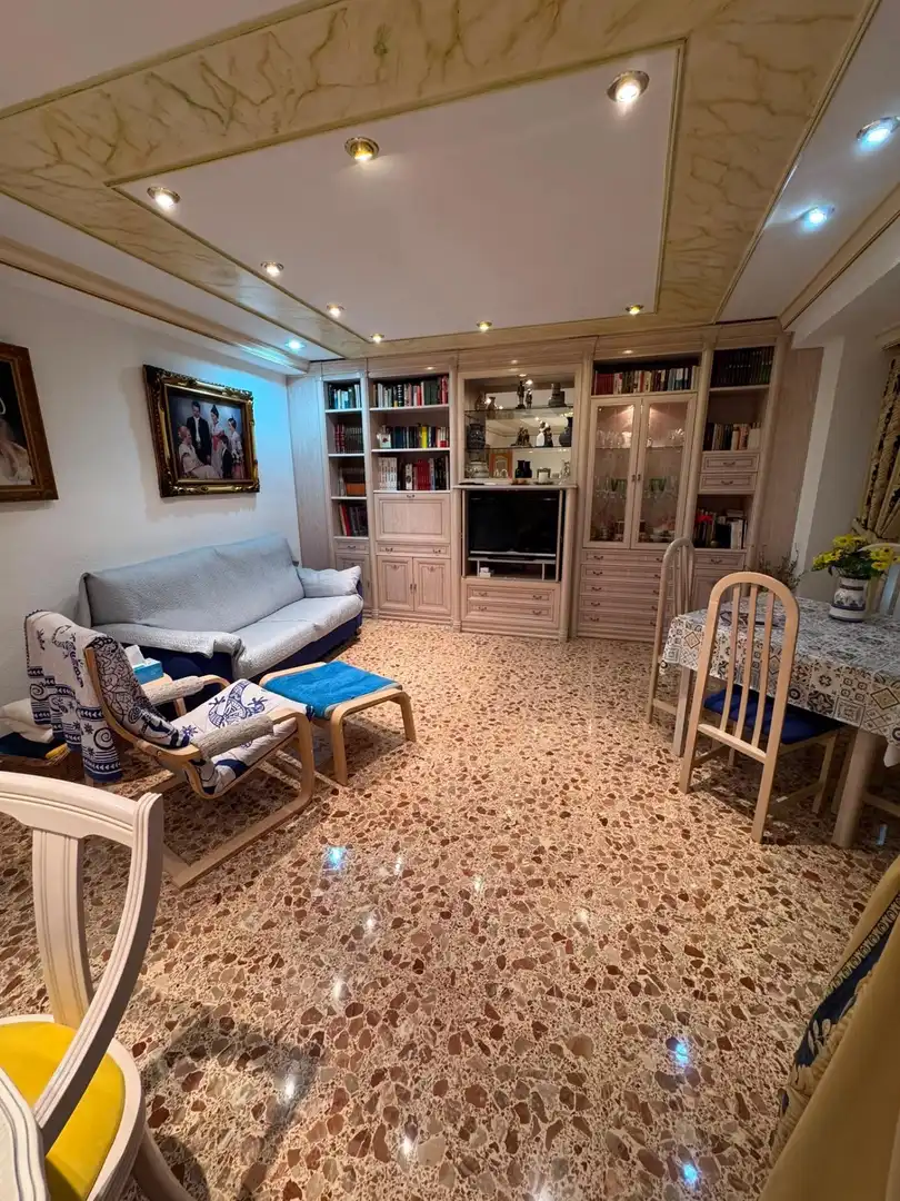 Living room of Flat for sale in Torrent  with Air Conditioner, Terrace and Furnished