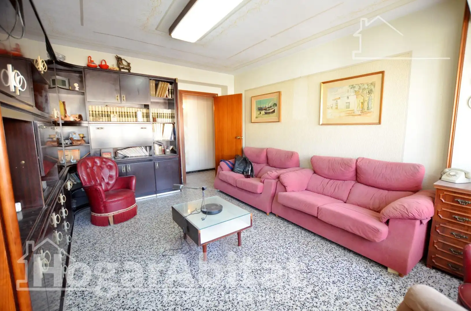 Sala d'estar de Pis en venda en Alicante / Alacant amb Aire condicionat, Terrassa i Moblat