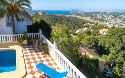 Exterior view of House or chalet for sale in Moraira  with Air Conditioner, Terrace and Storage room