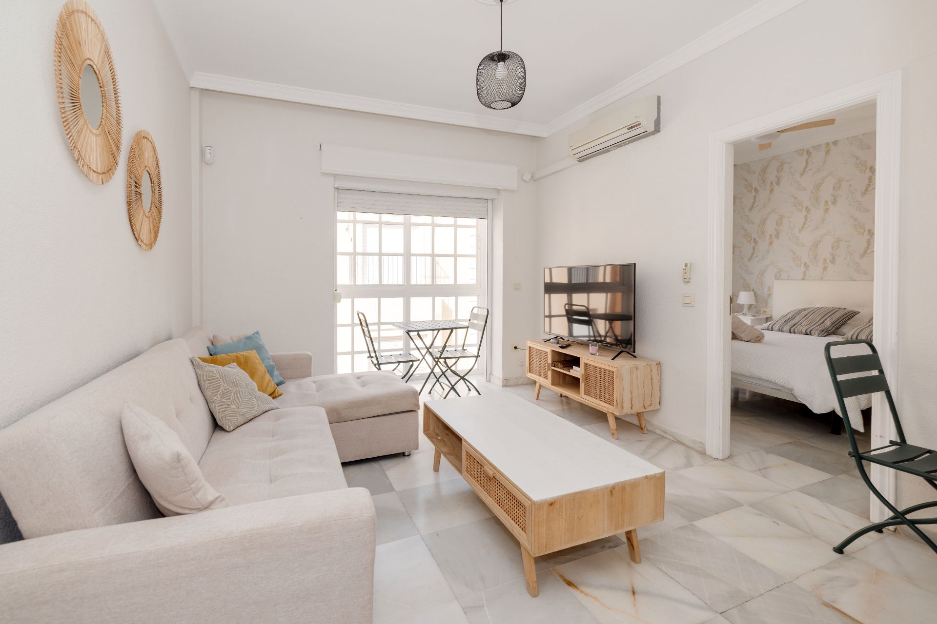 Living room of Flat for sale in Málaga Capital  with Air Conditioner, Heating and Storage room