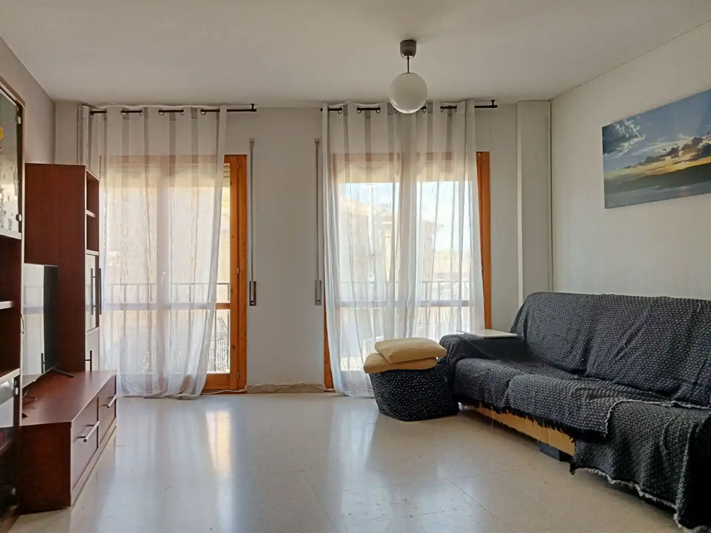 Sala d'estar de Casa o xalet en venda en Monzón amb Calefacció, Jardí privat i Terrassa