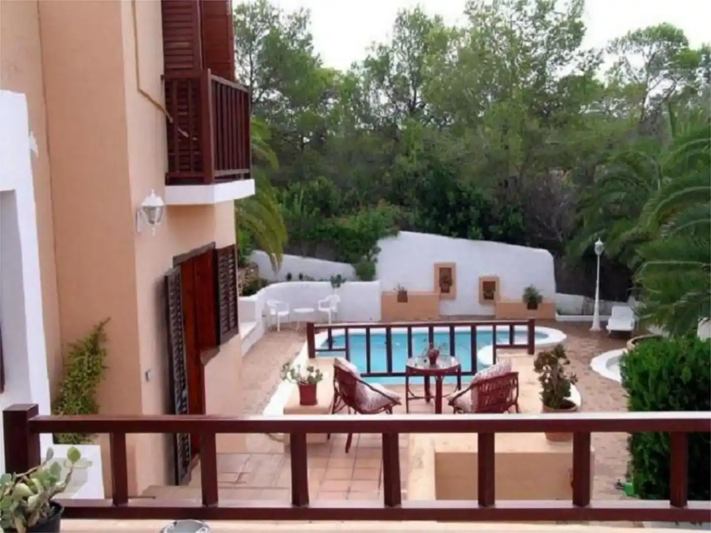 Terrassa de Casa o xalet de lloguer en Santa Eulària des Riu amb Aire condicionat i Piscina