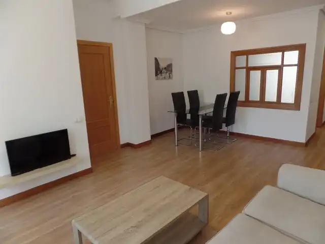 Wohnzimmer von Wohnung zur Miete in Madrid mit Heizung, Terrasse und Möbliert