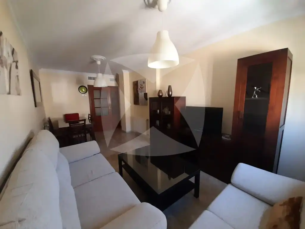 Sala d'estar de Àtic de lloguer en Badajoz amb Aire condicionat, Terrassa i Moblat