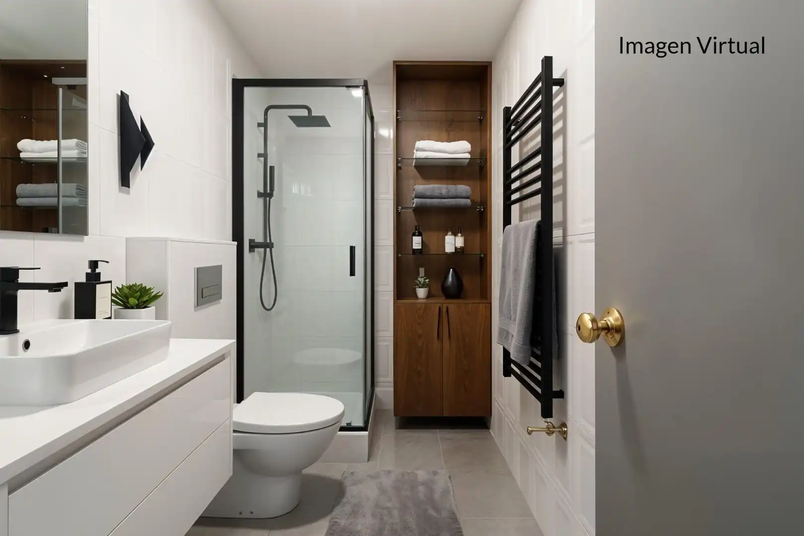 Badezimmer von Wohnung zum Verkauf in Mijas mit Terrasse