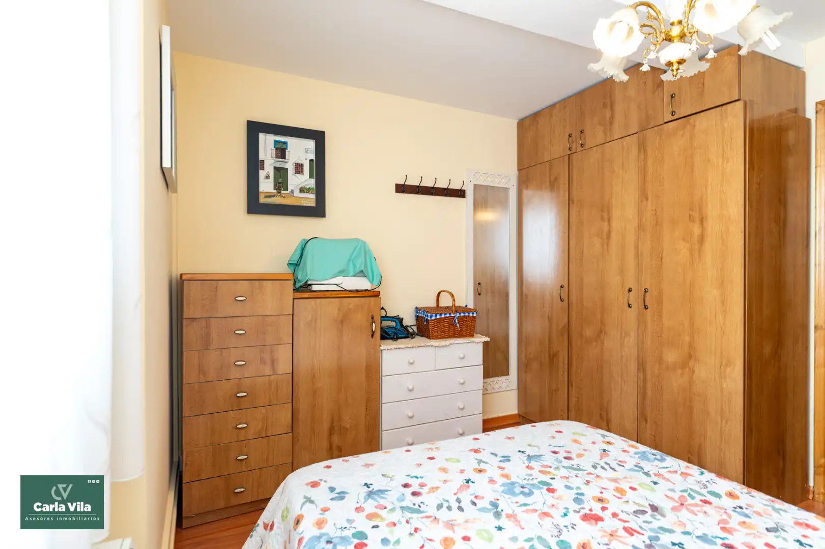 Bedroom of Flat for sale in Lugo  with Heating, Parquet flooring and Furnished