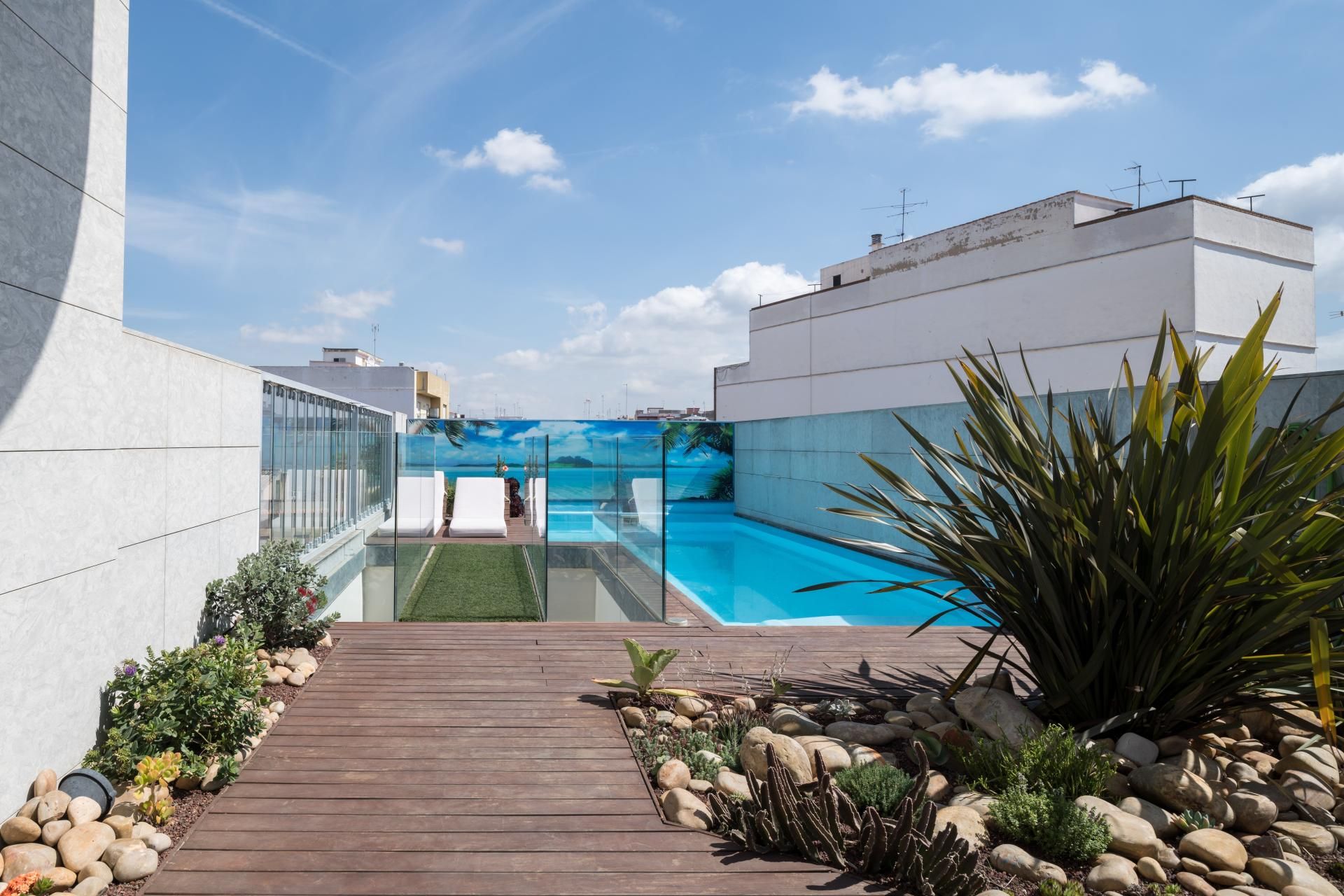 Piscina de Casa adosada en venda en Carcaixent amb Aire condicionat, Terrassa i Piscina