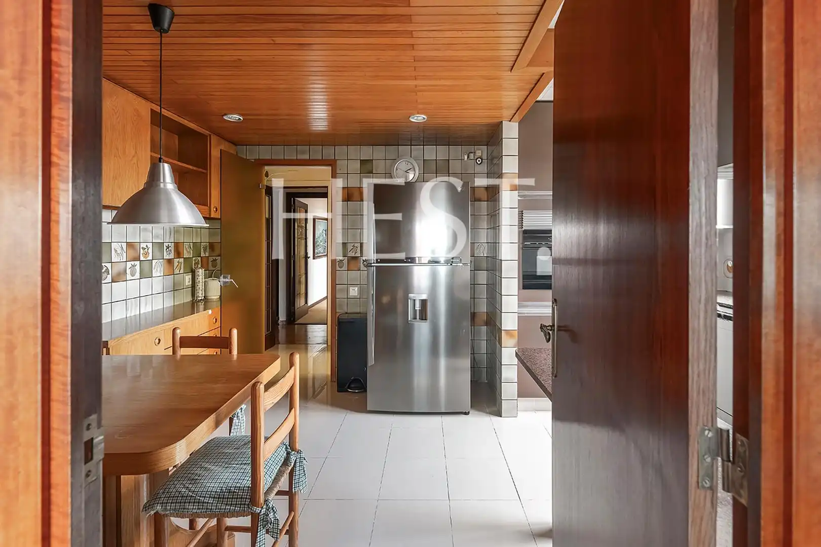 Cocina de Piso de alquiler en Barcelona con Calefacción, Jardín privado y Parquet
