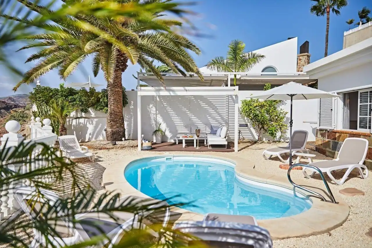 Piscina de Casa o chalet de alquiler en Mogán con Aire acondicionado, Terraza y Piscina