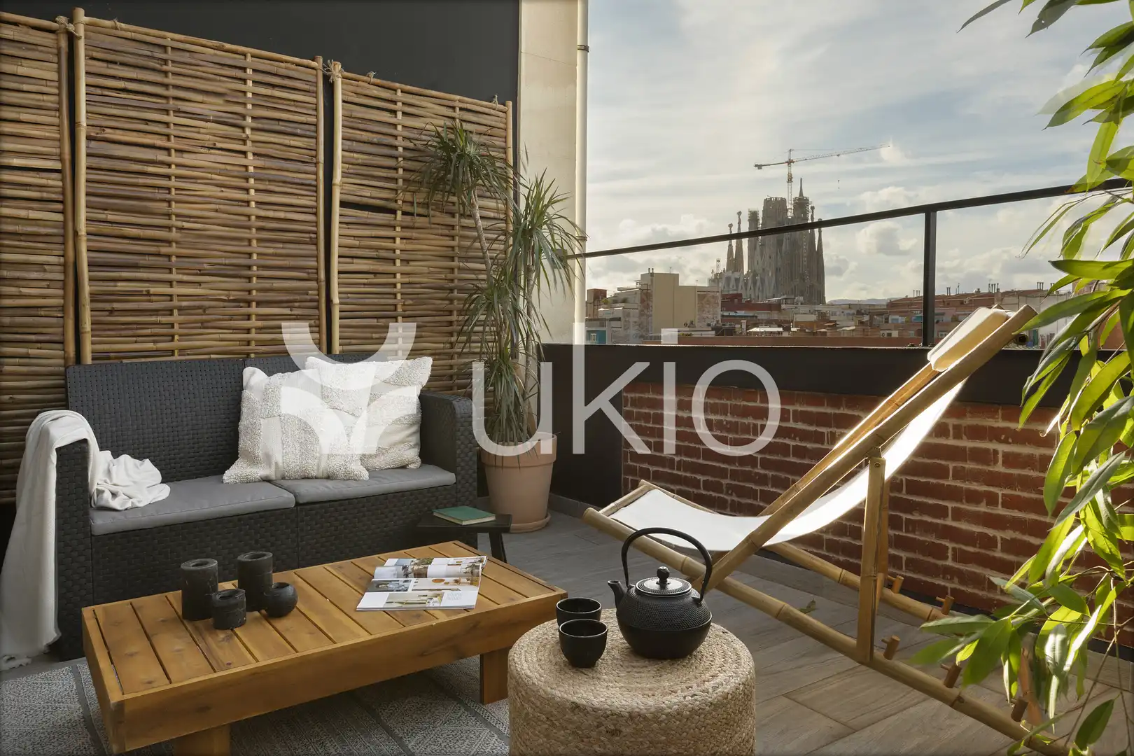 Terrasse von Wohnungen zur Miete in Barcelona mit Klimaanlage, Terrasse und Möbliert