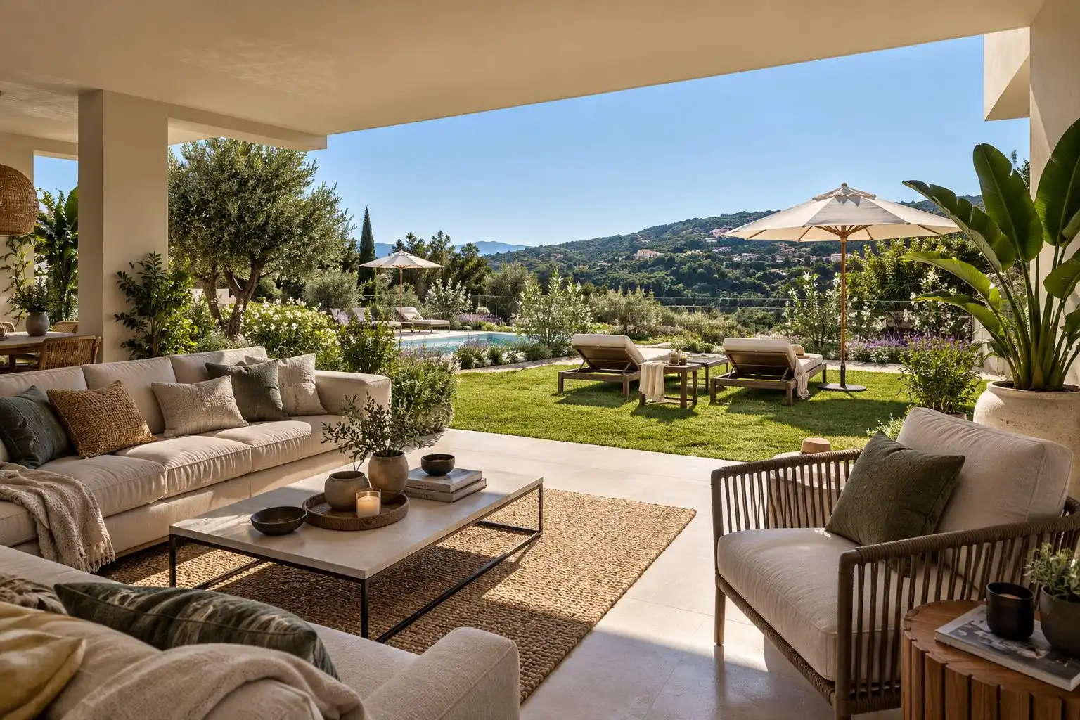 Terraza de Apartamento en venta en Estepona con Aire acondicionado, Internet y Piscina comunitaria