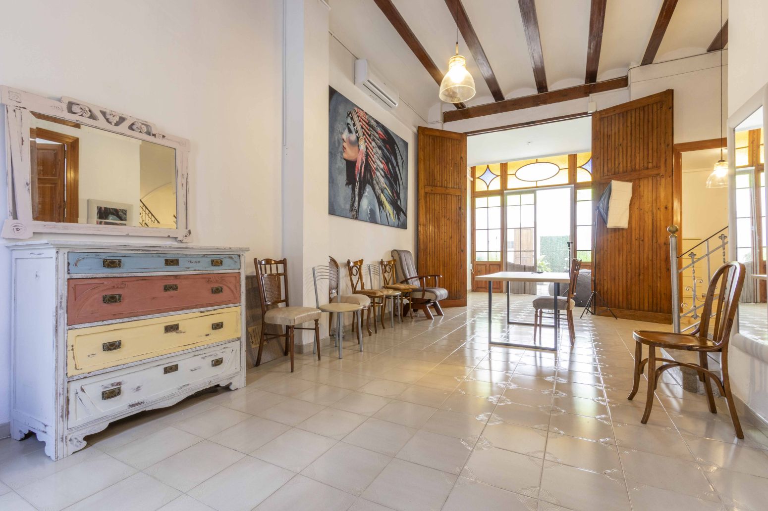 Sala d'estar de Casa o xalet en venda en Foios amb Parquet
