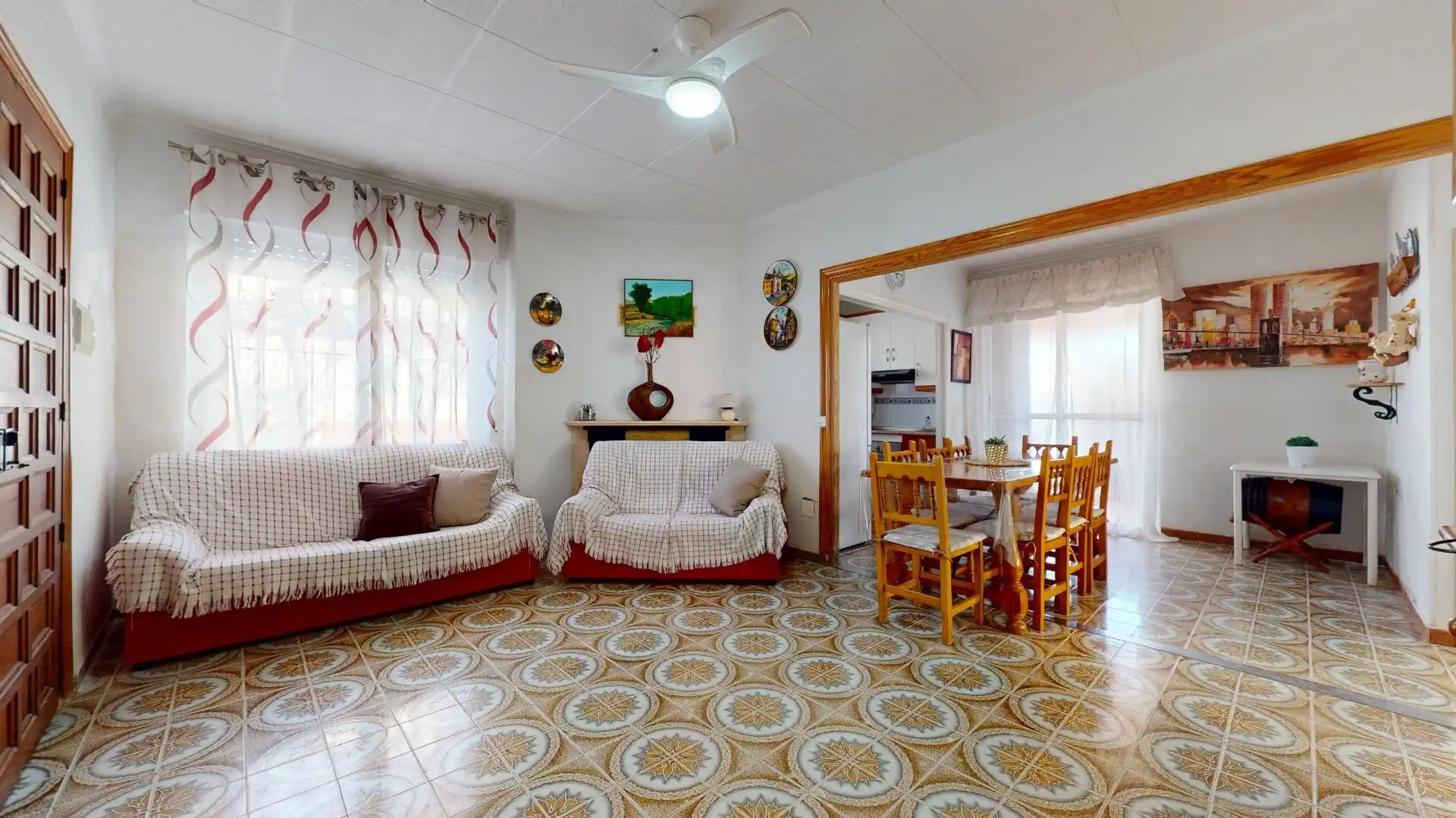 Sala d'estar de Casa o xalet en venda en Cartagena amb Jardí privat, Terrassa i Piscina