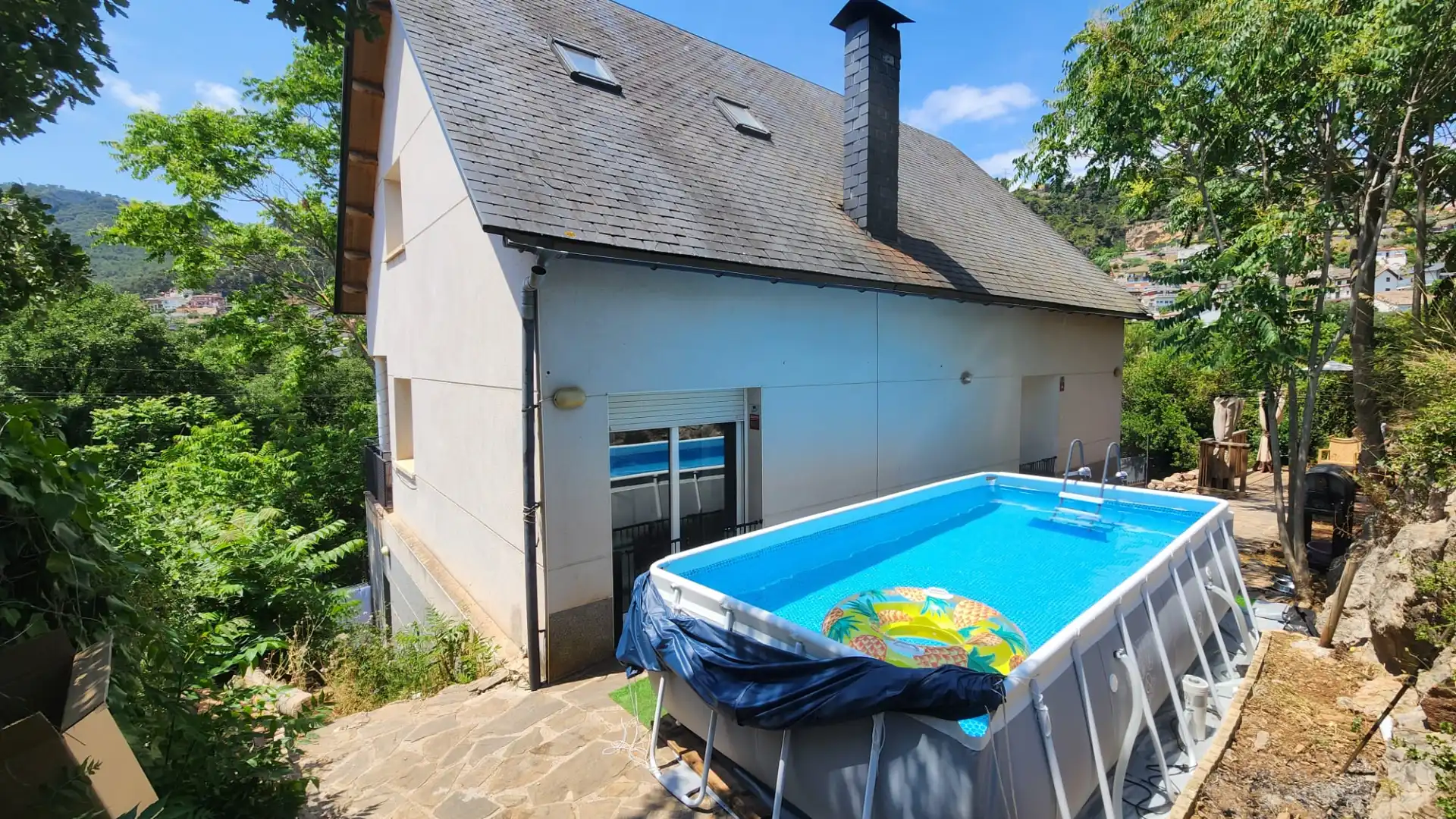 Piscina de Casa o chalet en venta en Vallirana con Jardín privado, Parquet y Terraza