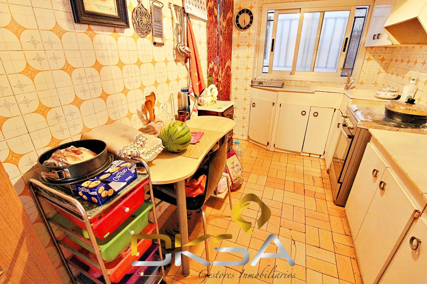 Cocina de Piso en venta en Castellón de la Plana / Castelló de la Plana con Terraza, Amueblado y Balcón