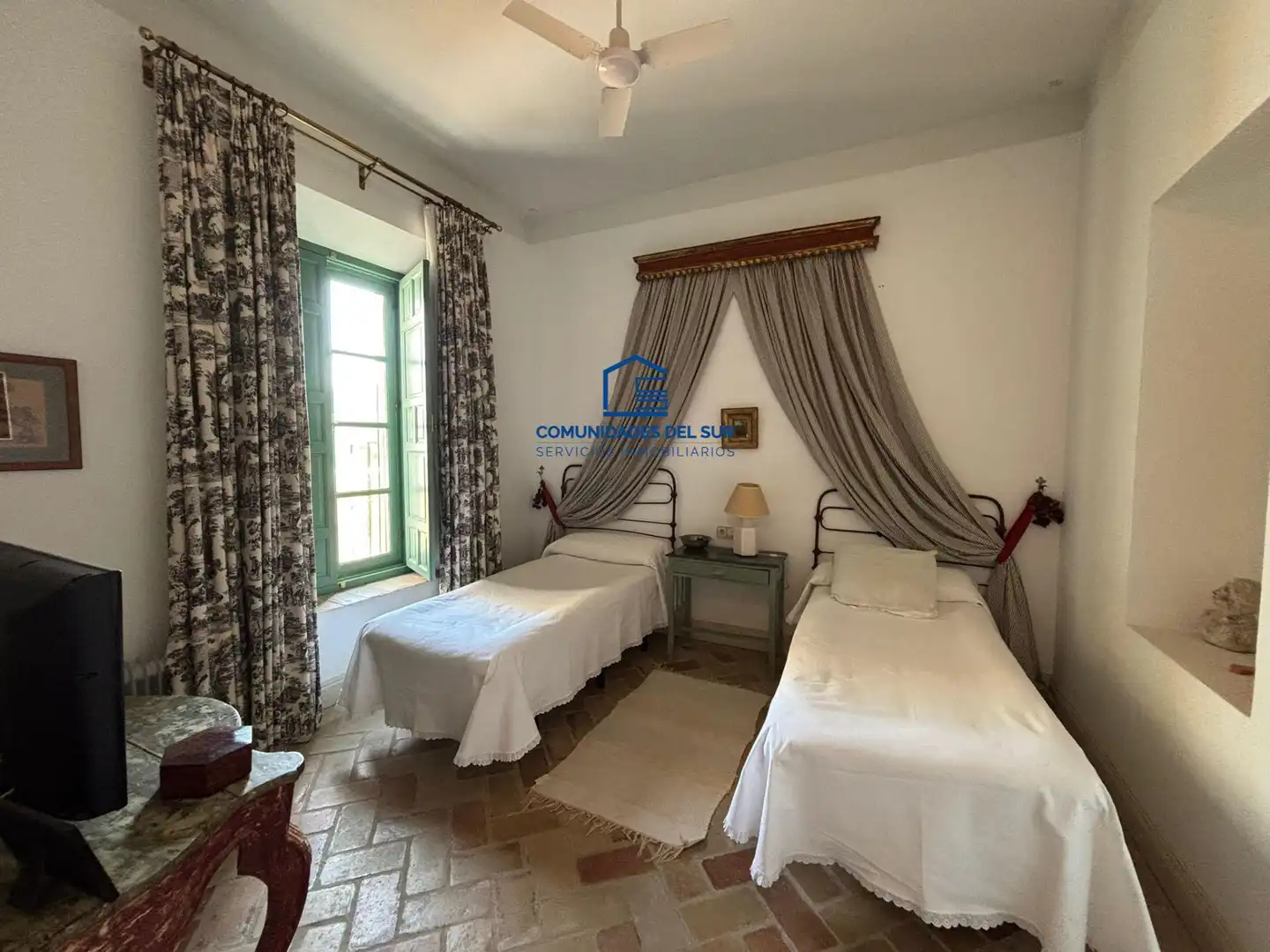Dormitori de Casa o xalet de lloguer en El Puerto de Santa María amb Aire condicionat, Terrassa i Piscina