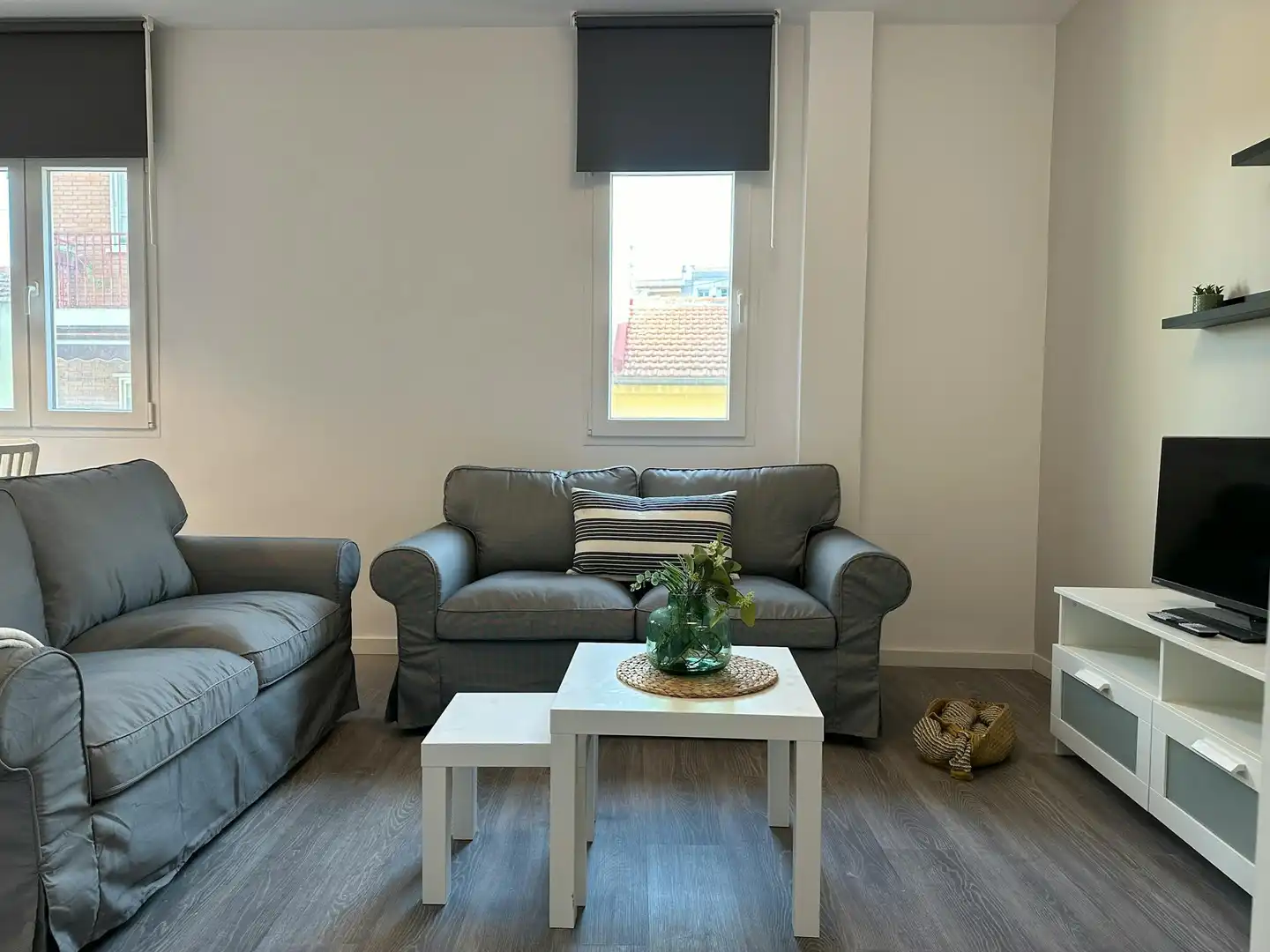 Living room of Flat for share in Madrid  with Air Conditioner, Heating and Furnished