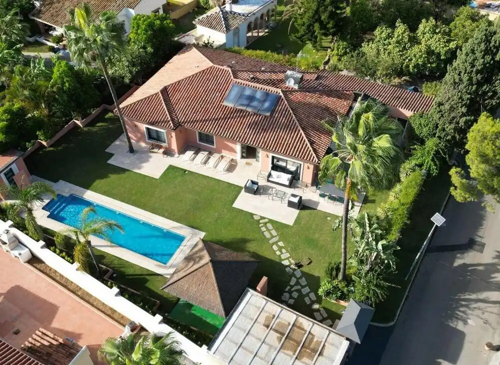 Jardín de Casa o chalet de alquiler en Estepona con Aire acondicionado, Jardín privado y Terraza