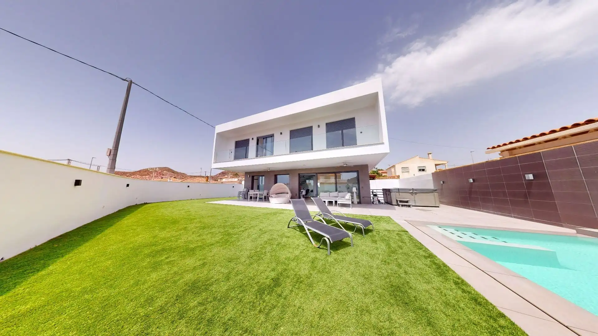 Vista exterior de Casa o chalet en venta en Águilas con Piscina