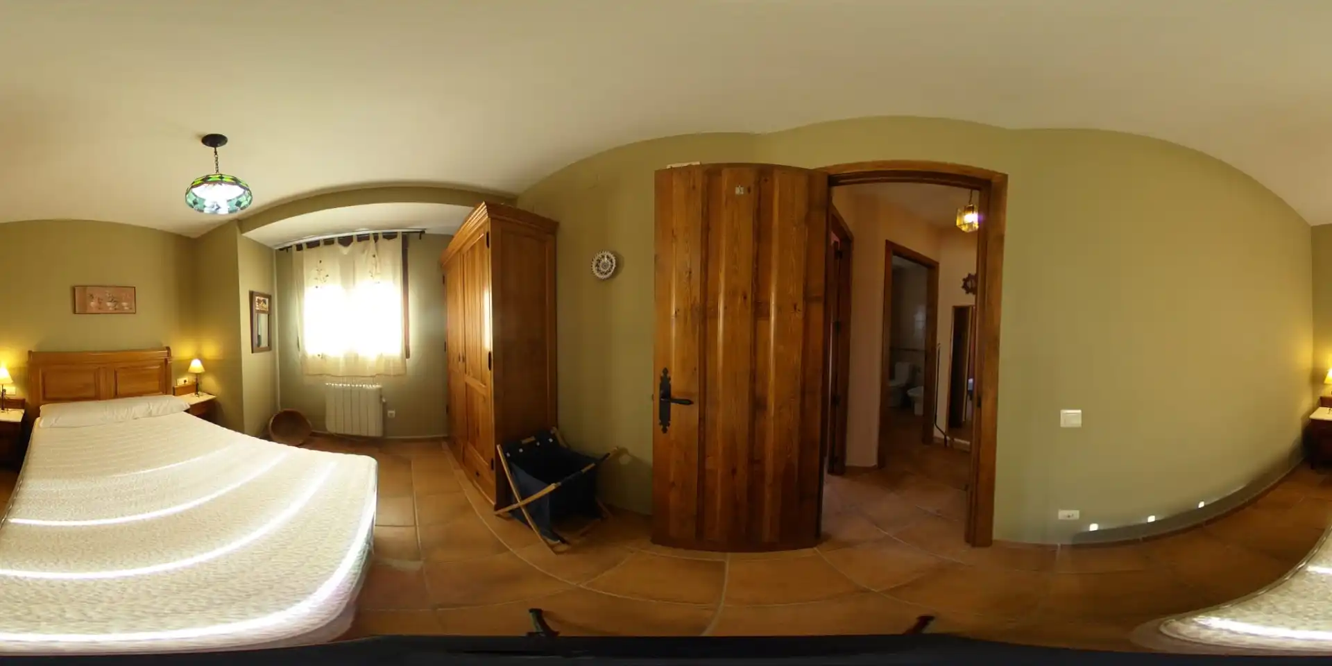 Schlafzimmer von Country house zum Verkauf in Barrado mit Heizung, Möbliert und Waschmaschine
