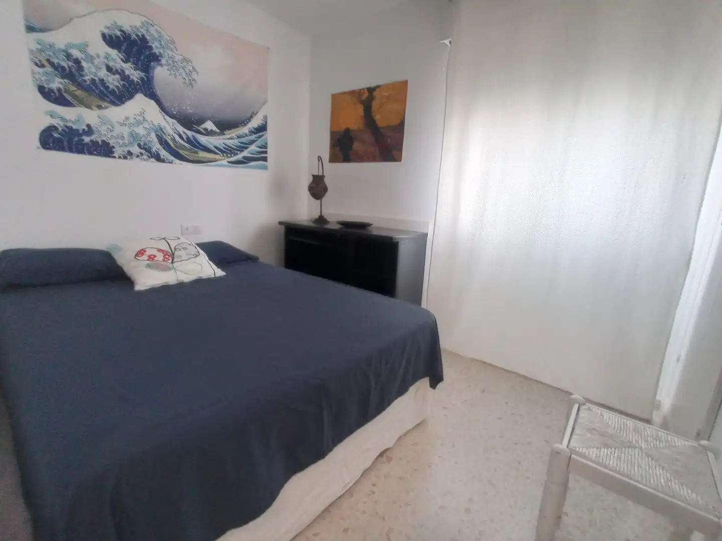 Schlafzimmer von Wohnung zur Miete in Fuengirola mit Klimaanlage, Terrasse und Möbliert