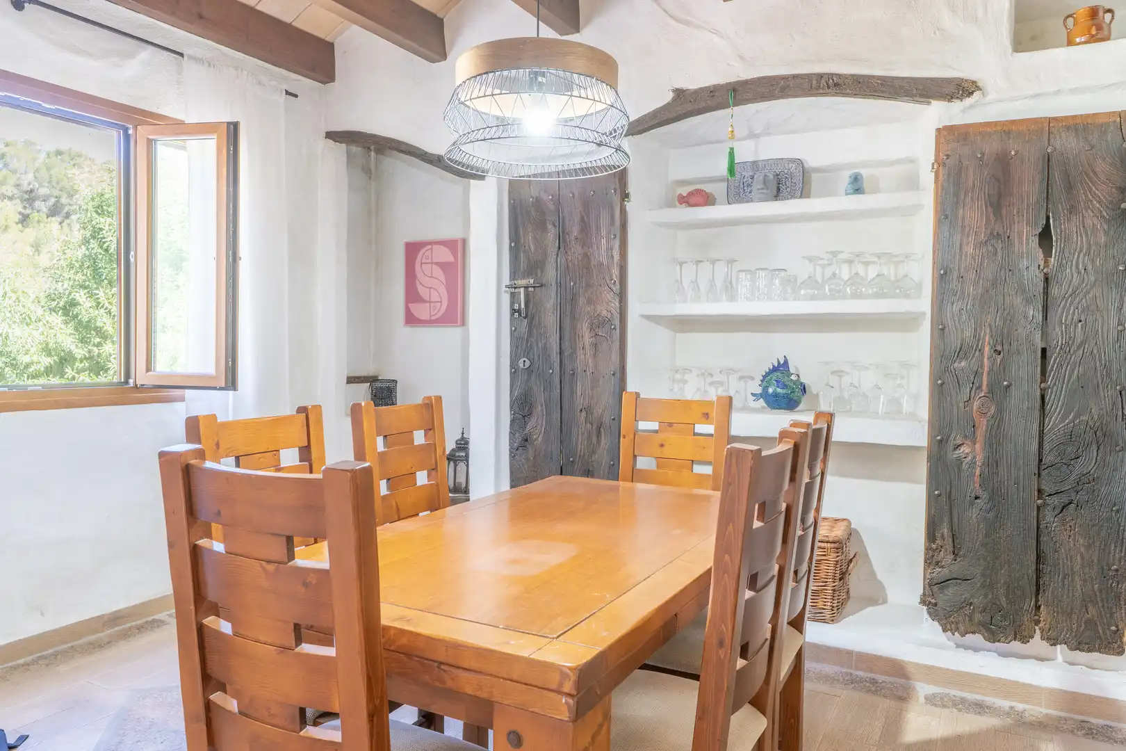 Dining room of Country homes for sale in Calvià  with Heating