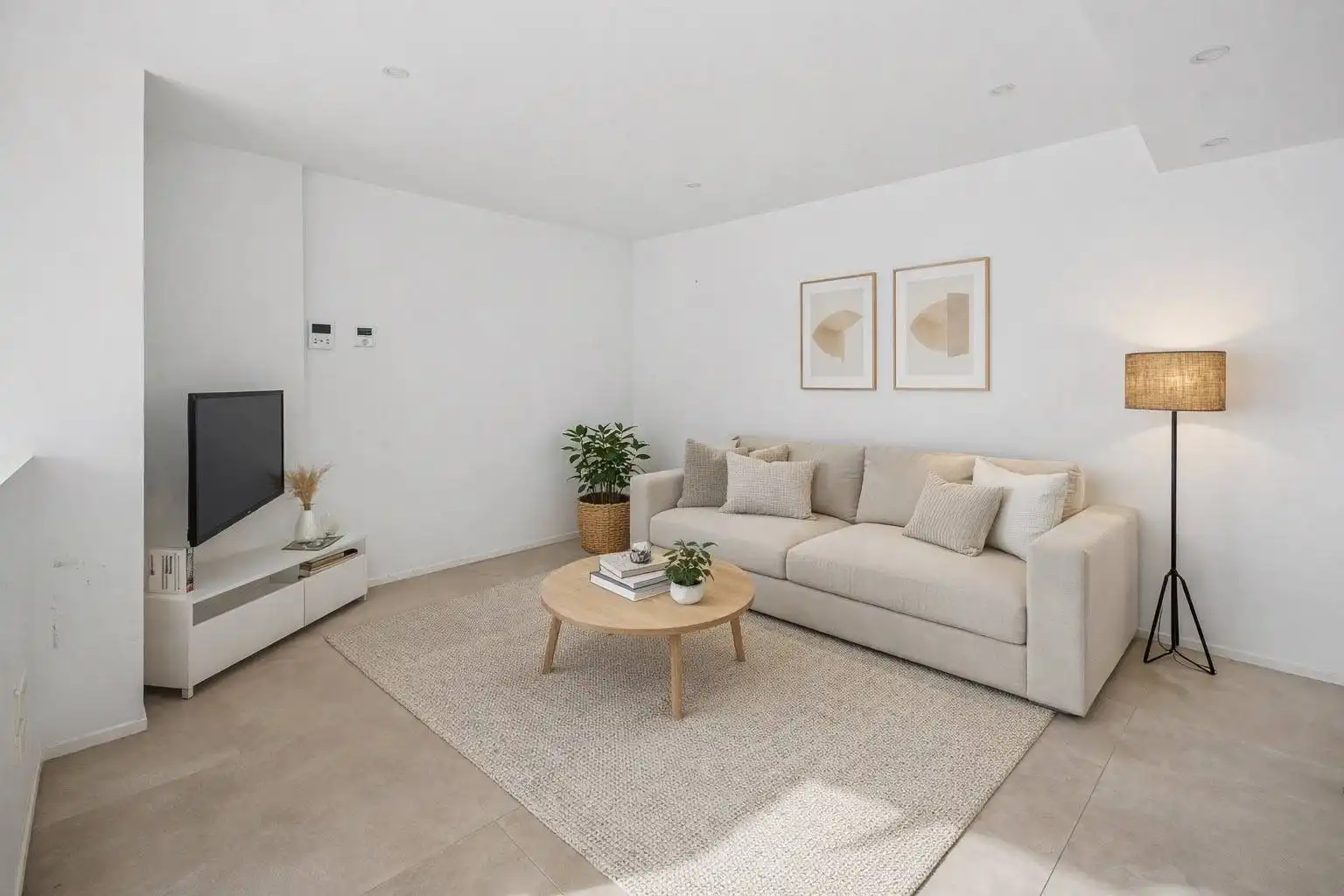 Sala d'estar de Àtic en venda en  Palma de Mallorca amb Aire condicionat, Terrassa i Alarma