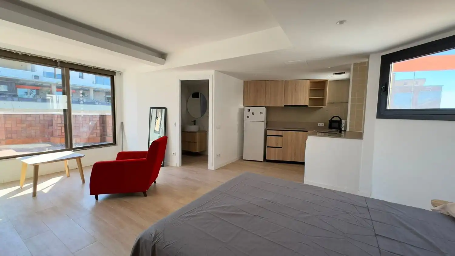 Bedroom of Flat for rent in Barcelona  with Air Conditioner and Terrace