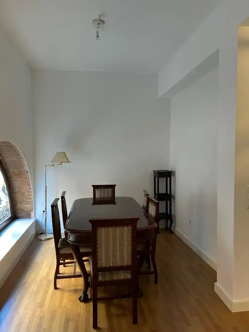 Dining room of Flat for rent in Sevilla  with Air Conditioner, Parquet flooring and Furnished
