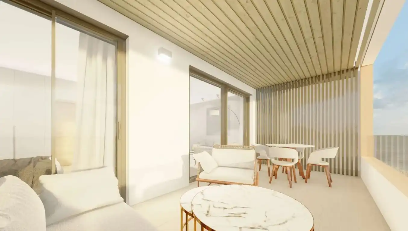 Terrassa de Apartament en venda en Villajoyosa / La Vila Joiosa amb Aire condicionat, Calefacció i Jardí privat