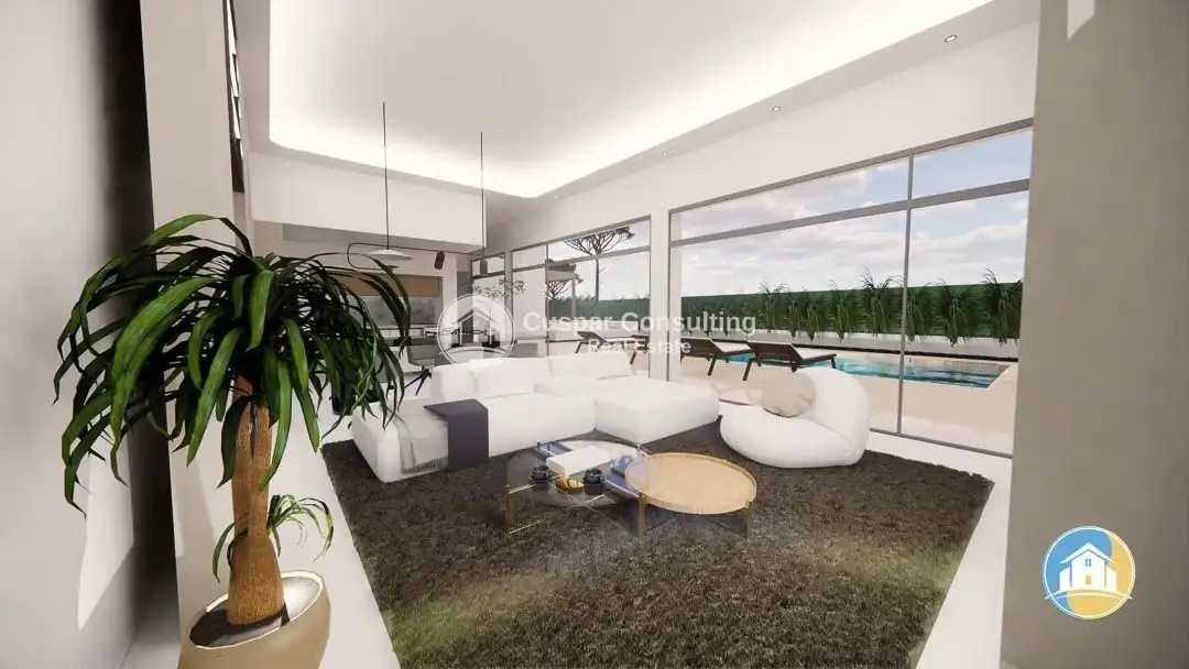 Sala d'estar de Casa o xalet en venda en Pilar de la Horadada amb Calefacció, Jardí privat i Terrassa