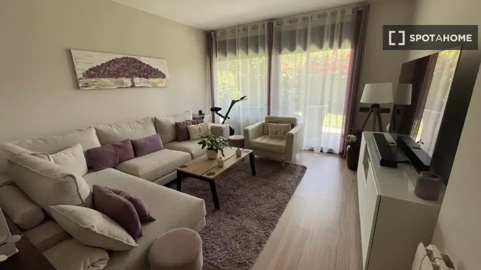 Living room of Flat for rent in Sitges  with Air Conditioner, Heating and Furnished