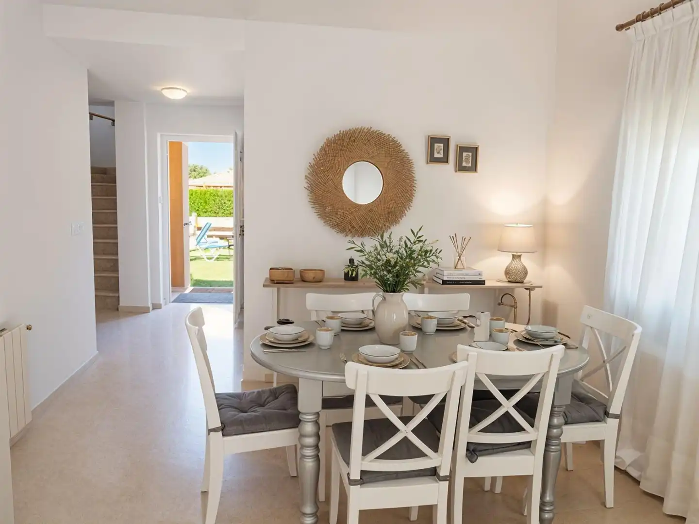 Dining room of Houses for sale in Oliva  with Air Conditioner, Heating and Private garden