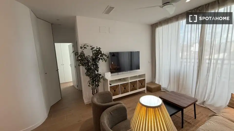Sala de estar de Piso de alquiler en Paterna con Aire acondicionado, Calefacción y Amueblado