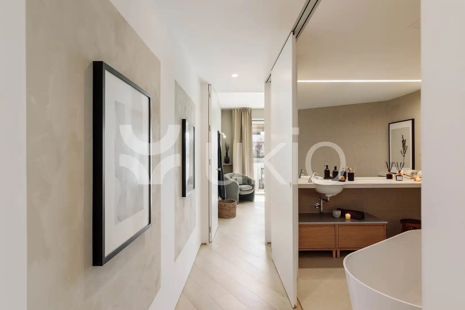 Bedroom of Apartments for rent in Barcelona  with Air Conditioner, Heating and Terrace