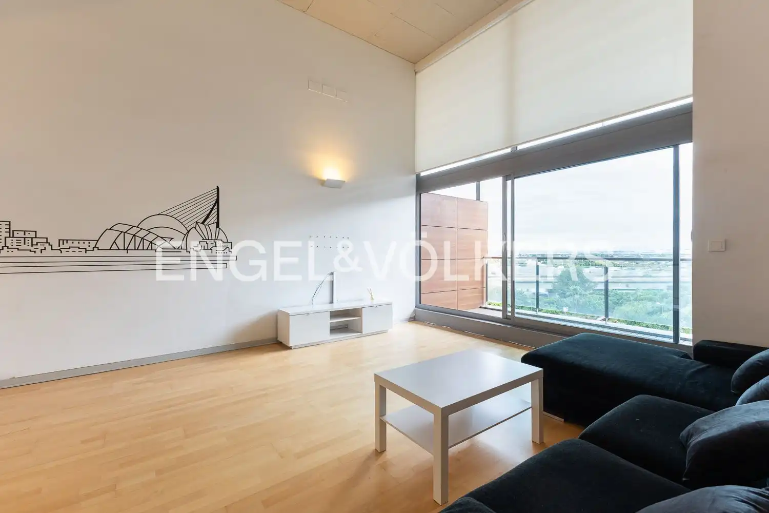 Sala de estar de Piso de alquiler en Valencia con Aire acondicionado, Calefacción y Jardín privado